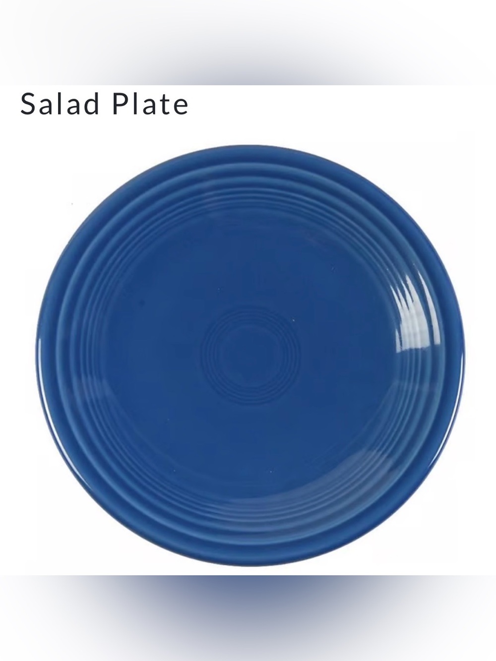 Fiestaware Lapis Salad Dessert Plate Fiesta USA Lead Free 7 Inch set of 6